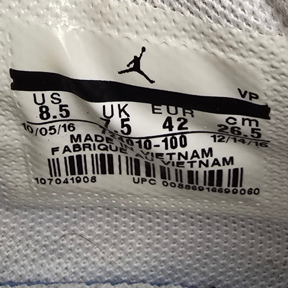 Jordan Eclipse Chukka Canvas White Casual Sneakers Shoes Women US 8.5 724010-100 - Picture 5 of 14